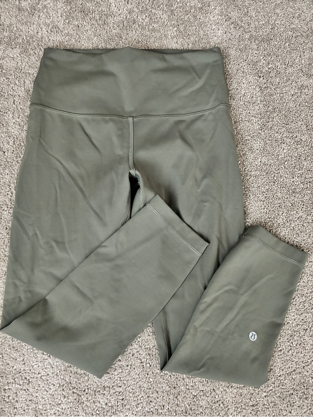 Lululemon Athletica Olive Green Wunder Train Leggings